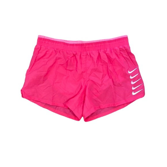 NIKE Swoosh Shorts Run Pink Brief-Lined RunninG (DJ0927-607)  Women’s Size Large - Picture 3 of 8